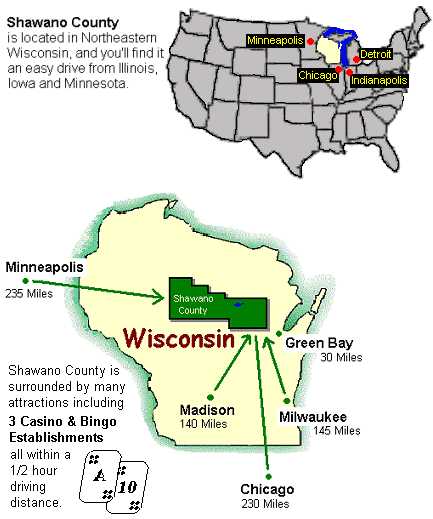 USA - Wisconsin Map